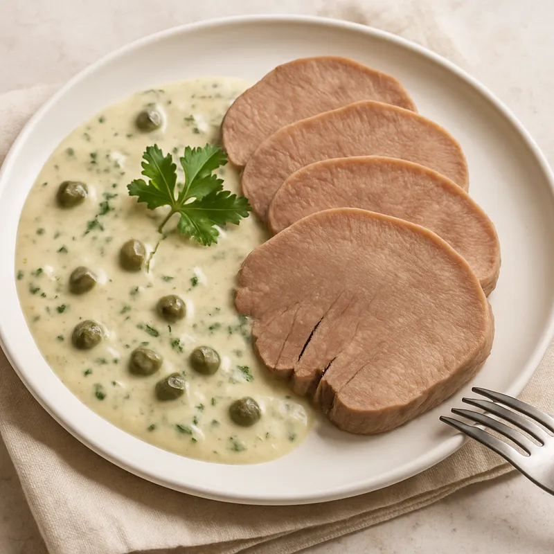 Kalbszunge mit Kapernsauce
