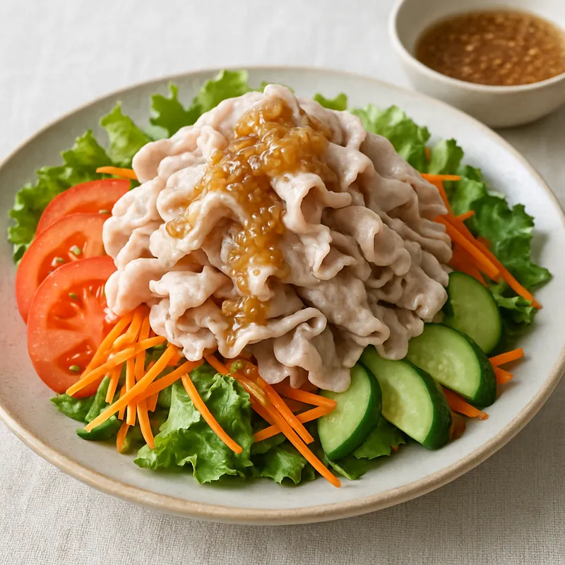 Kalter Shabu-shabu Schweinefleischsalat