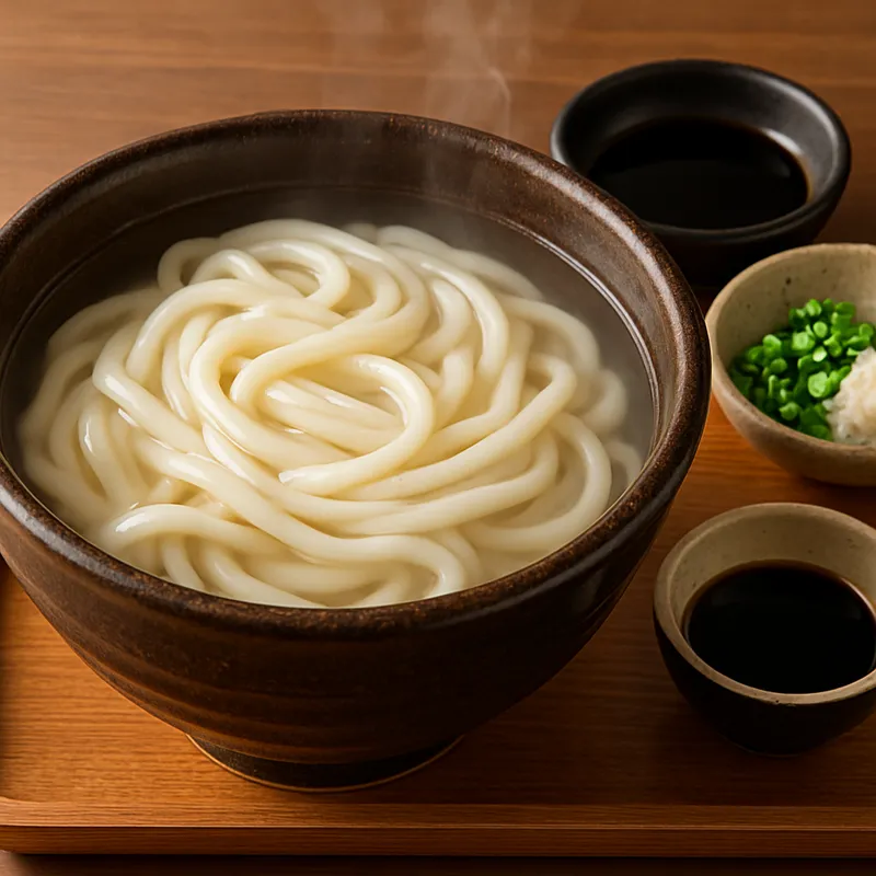 Kamaage Udon (Frisch gekochte Udon-Nudeln)