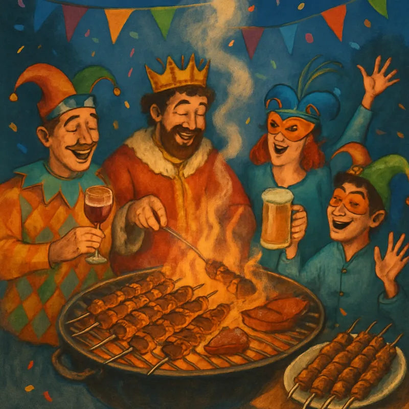 Karneval Tsiknopempti BBQ (Griechischer Rauchiger Donnerstag)