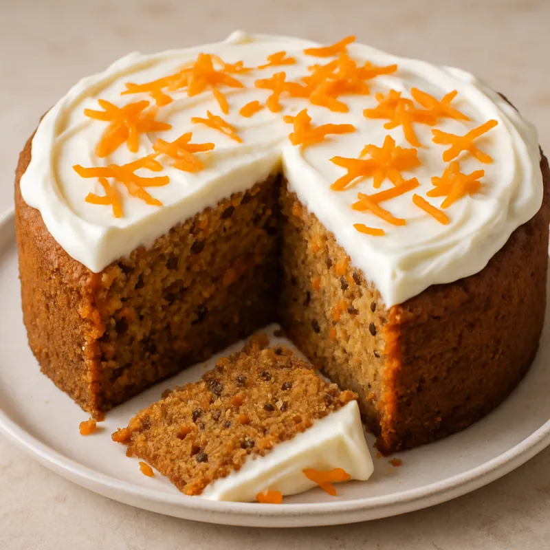 Karottenkuchen mit Frischkäse