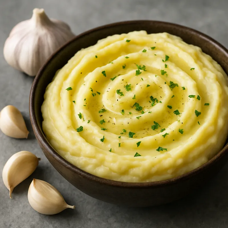 Kartoffelpüree mit Knoblauch