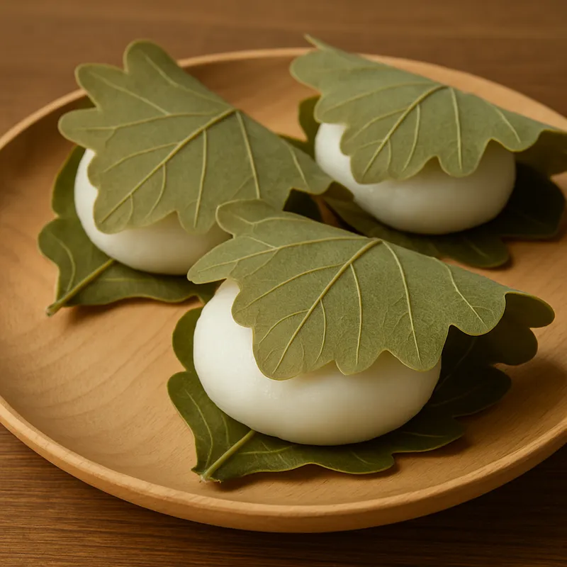 Kashiwa Mochi (Eichenblatt-Mochi)