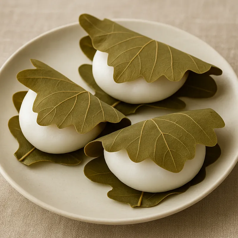 Kashiwa Mochi (Eichenblatt-Reiskuchen)