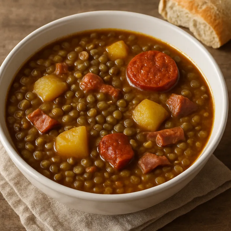 Kastilische Linsen (Lentejas a la Castellana)