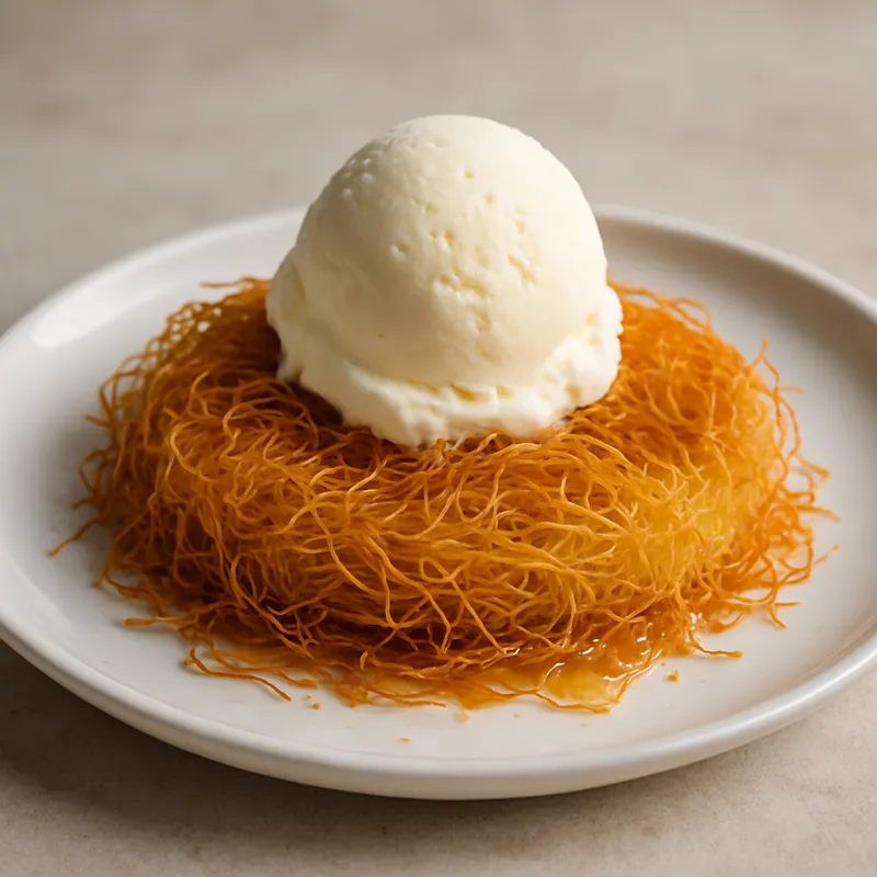 Kataifi mit Eis