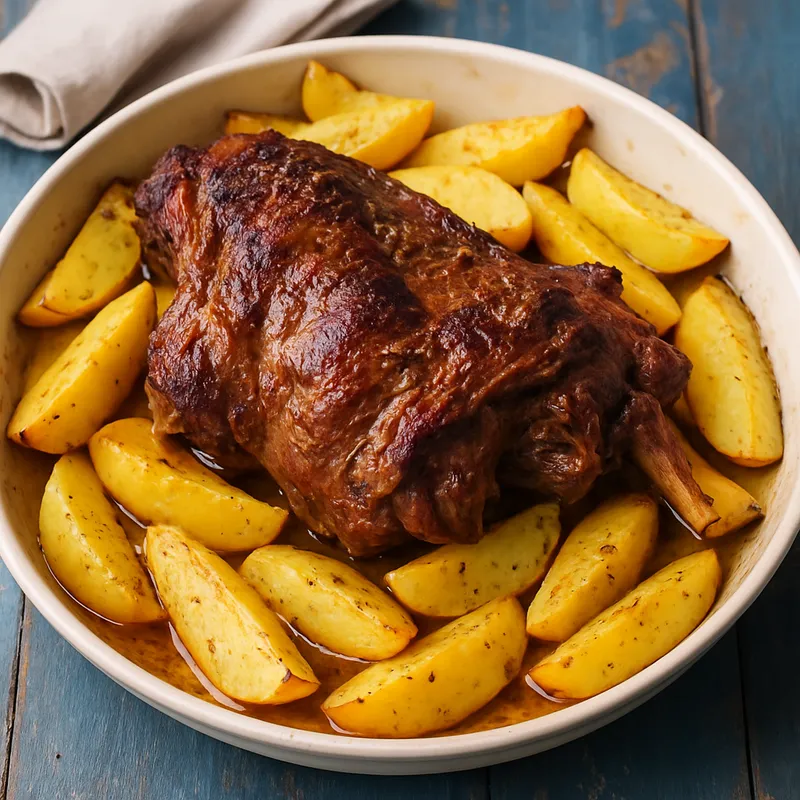 Katsiki Sto Fourno (Griechischer Ziegenbraten)