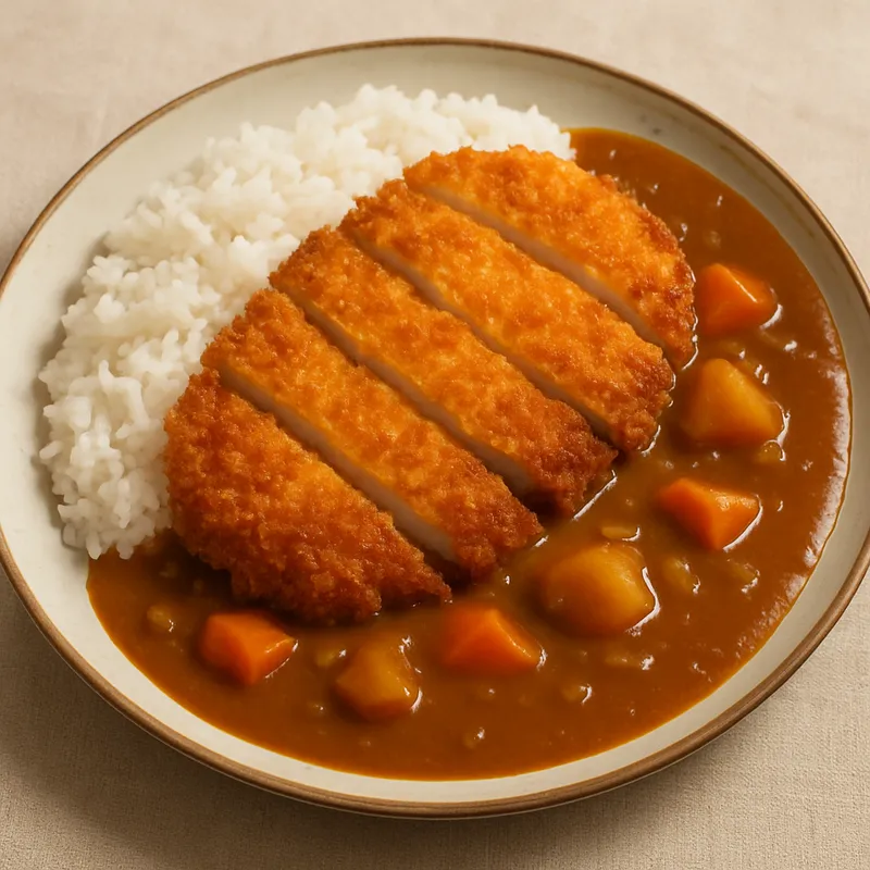 Katsu Curry (Schnitzel-Curry mit Reis)