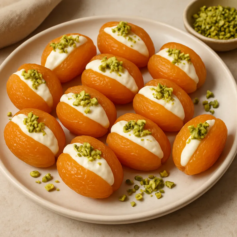 Kayisi Tatlisi (Aprikosendessert mit Cremefüllung)