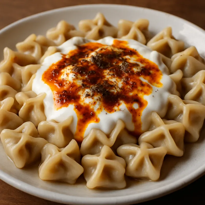 Kayseri Mantısı (Kayseri Mini-Teigtaschen)