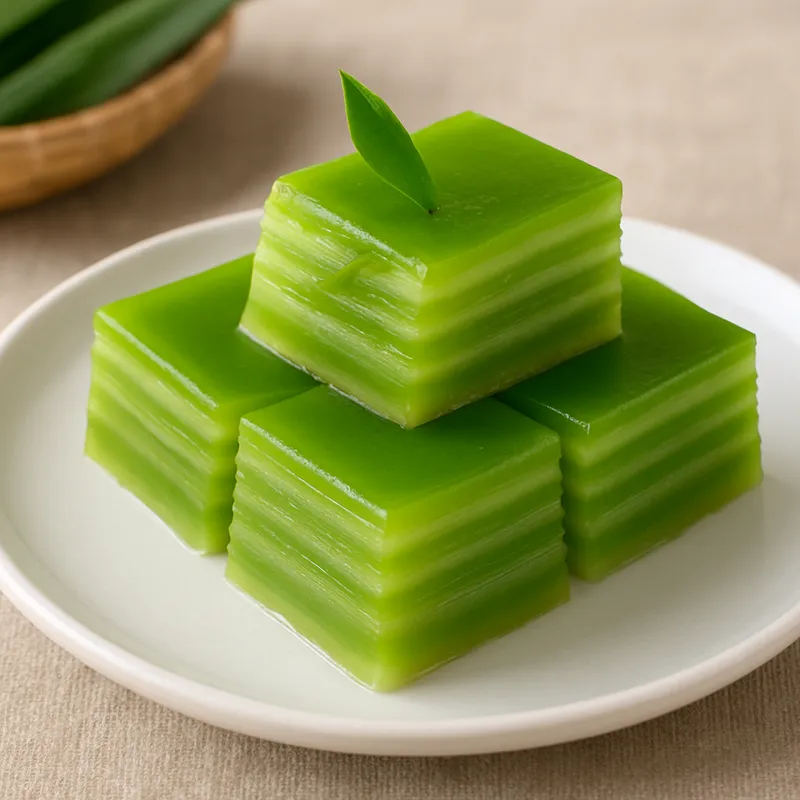 Khanom Chan (Thailändischer Schichtkuchen)