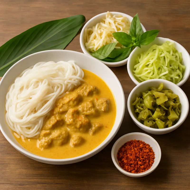 Khanom Chin Phuket Nudel-Curry-Set