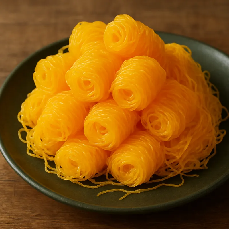 Khanom Foy Thong (Goldene Eierfaden-Süßspeise)