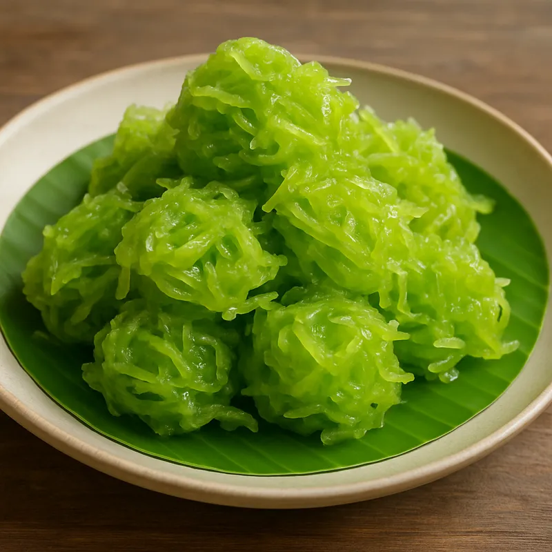 Khanom Kheng (Kandierte Kokos-Süßigkeit)