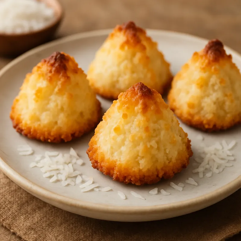 Khanom Pang Ji (Thailändische Kokos-Macaroons)