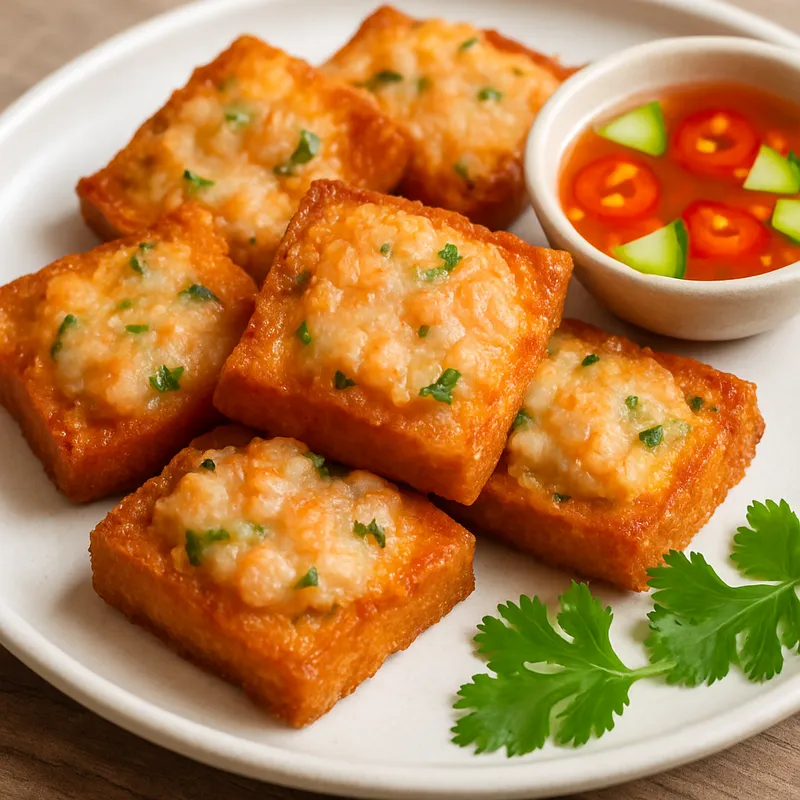 Khanom Pang Na Goong Tod (Garnelenbrot)