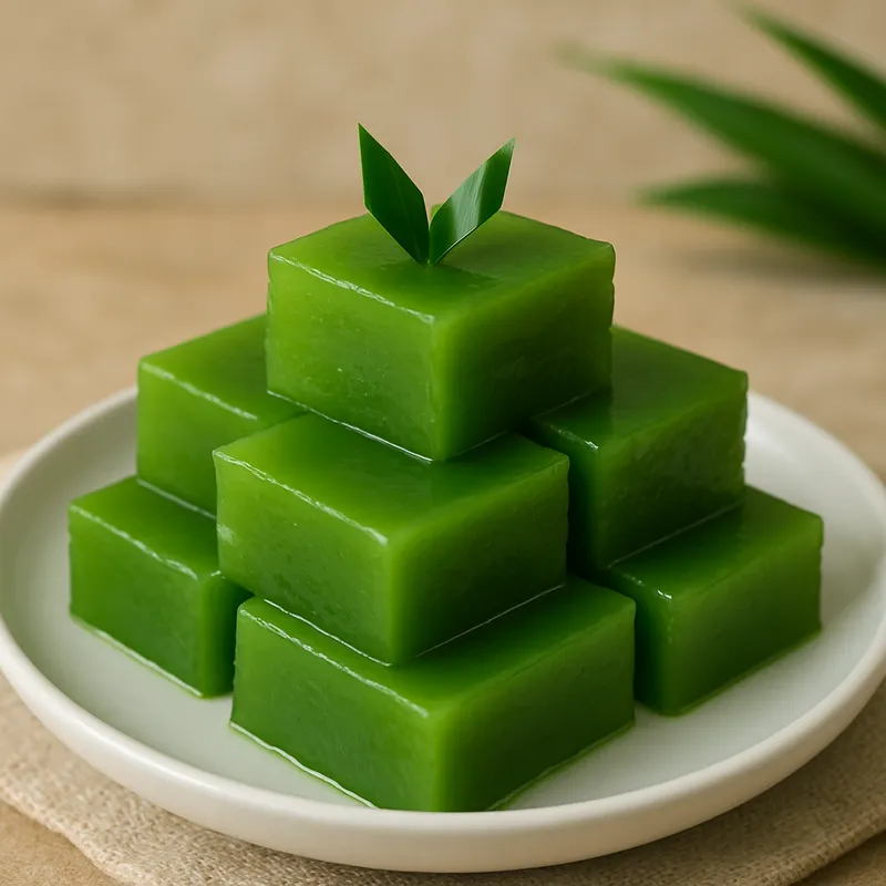Khanom Piak Poon (Tapiokamehlpudding)