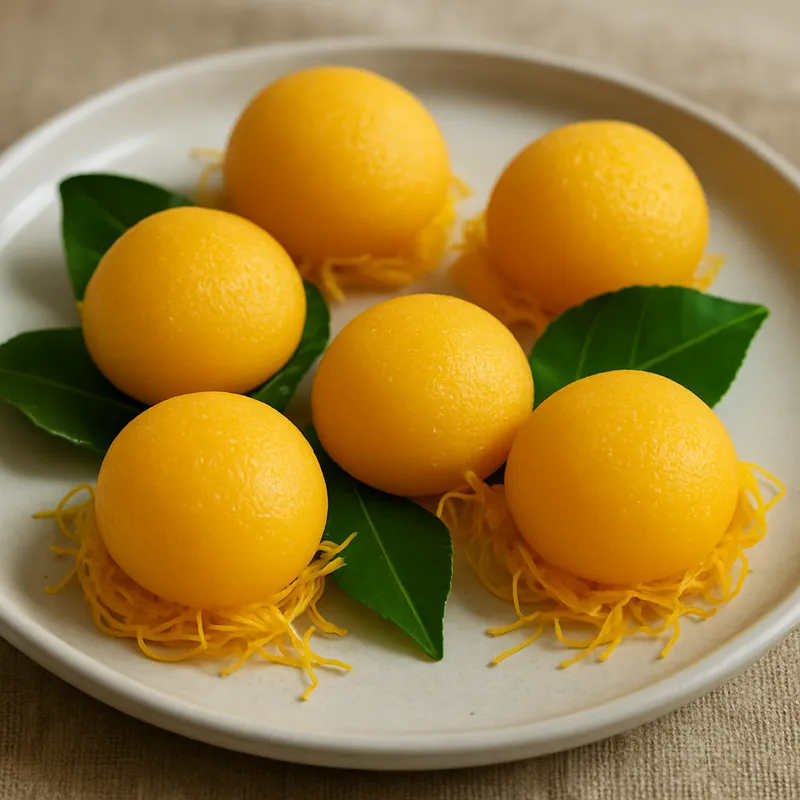 Khanom Sane Jan (Goldene Faden-Ei-Süßigkeit)