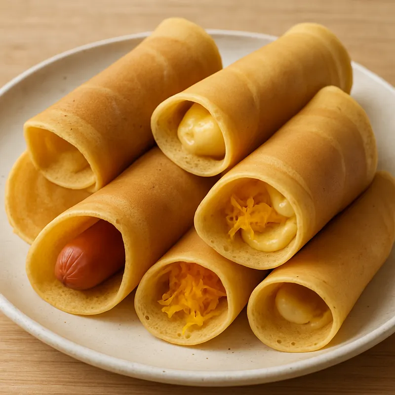 Khanom Tokyo (Japanisch-Thailändische Mini-Crêpes)