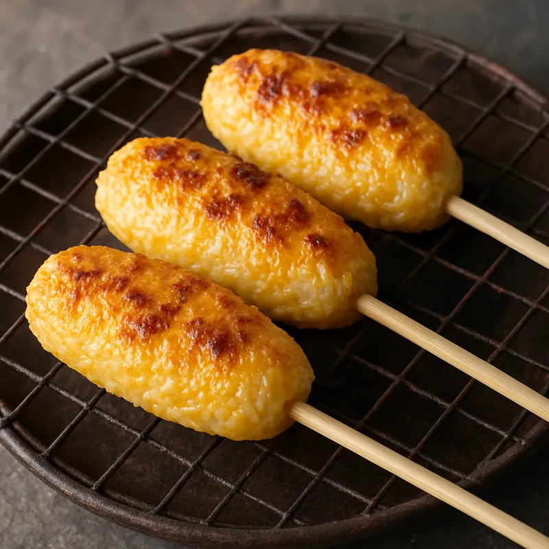 Khao Ji Isan (Gegrillter Klebreis mit Ei nach Isan-Art)