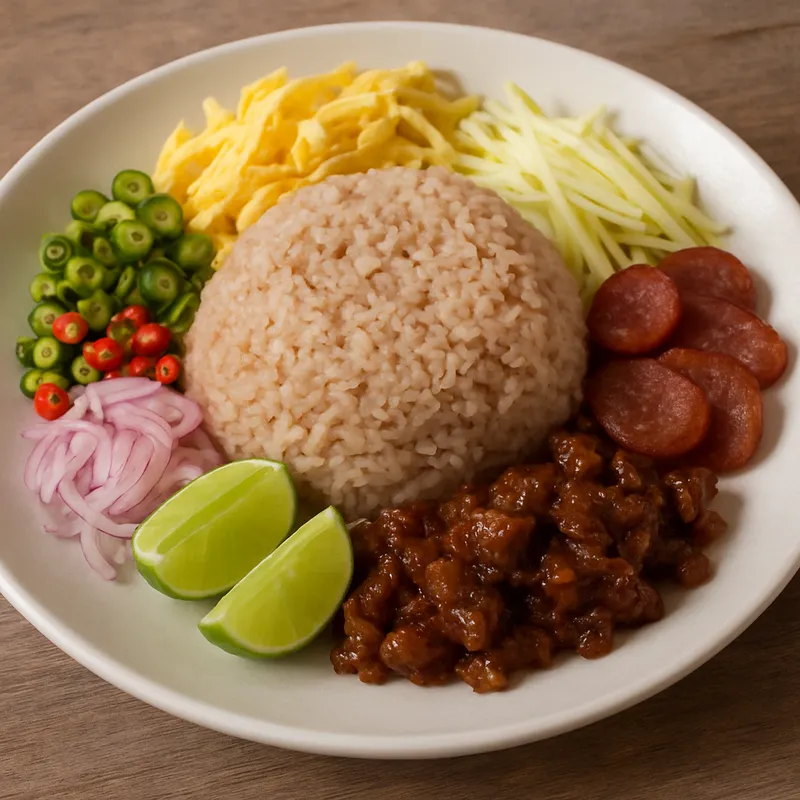 Khao Kluk Kapi (Reis mit Garnelenpaste)