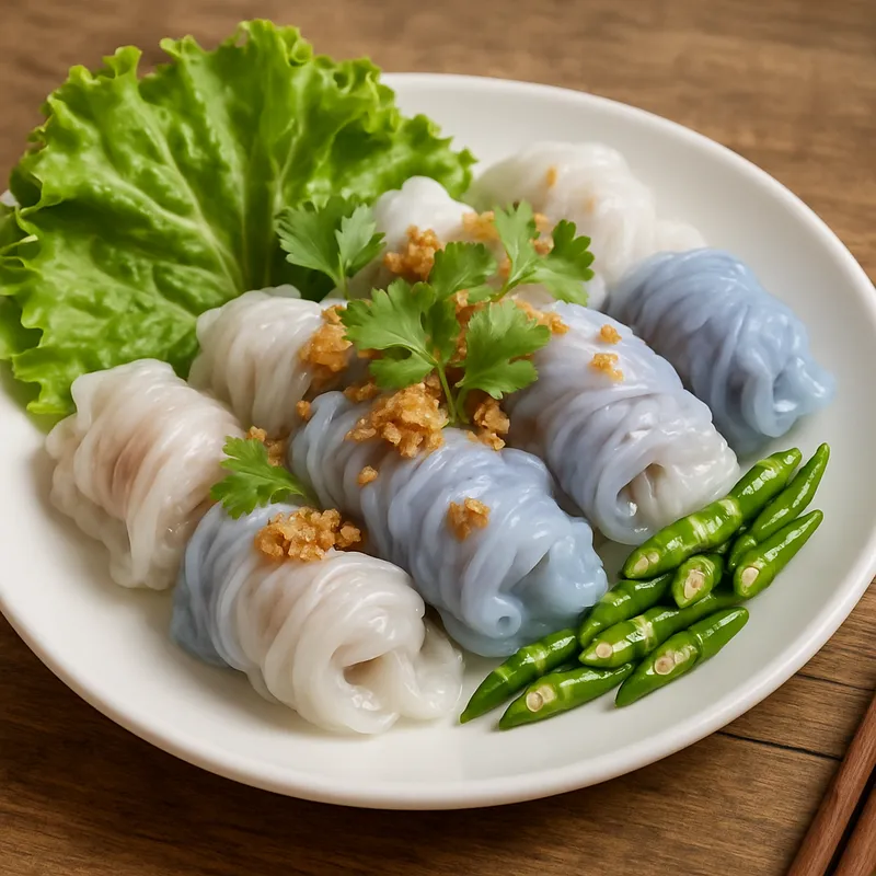 Khao Kriab Pak Moh (Thailändische gedämpfte Teigtaschen)