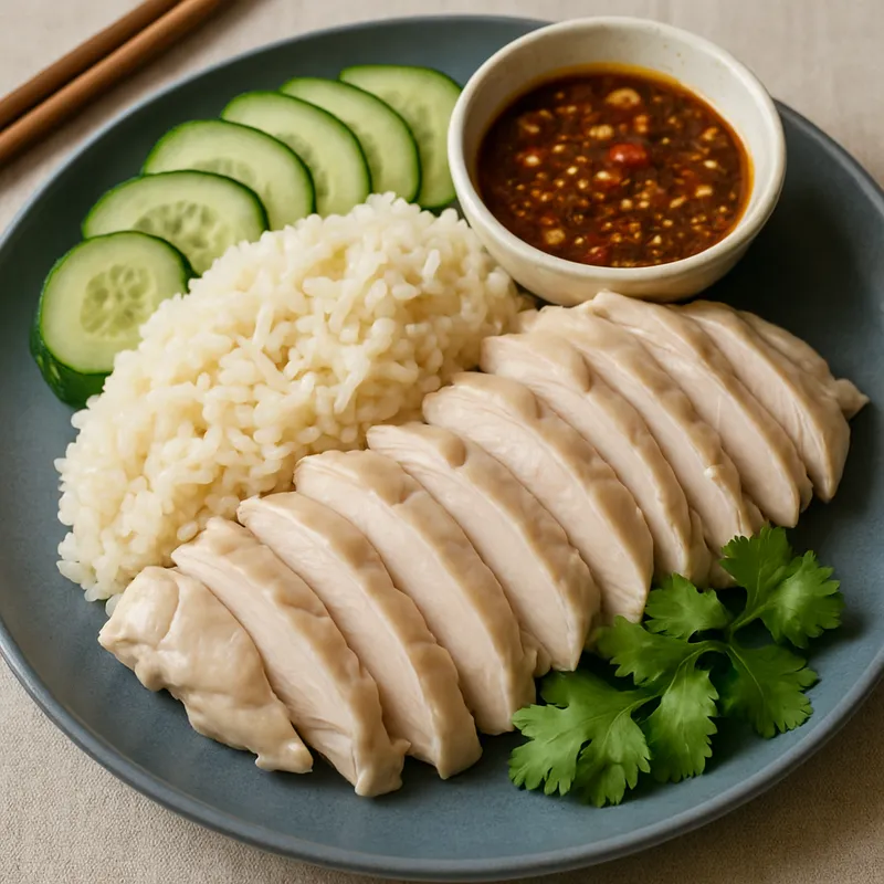 Khao Man Gai (Originalrezept Thai-Hähnchenreis)