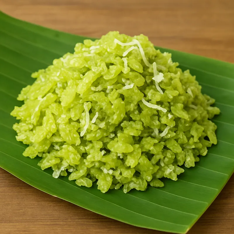 Khao Mao (Gestampfte Grünreis-Süßigkeit)