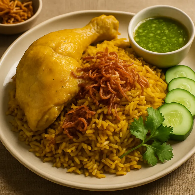 Khao Mok Gai (Thailändisches Hühner-Biryani)