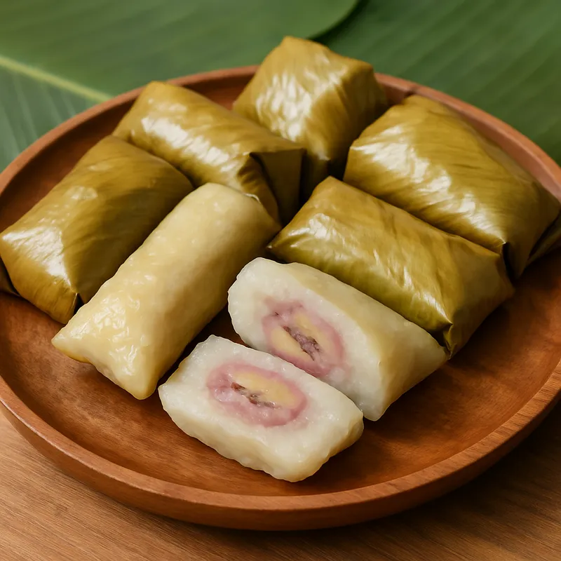 Khao Neow Kluay (Klebreis mit gedämpfter Banane)