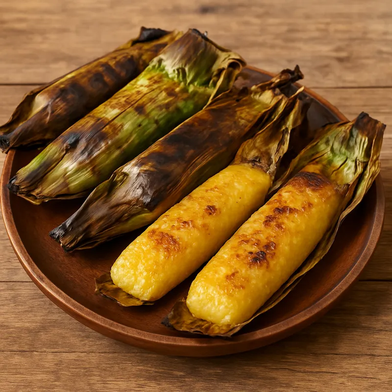 Khao Niew Ping (Gegrillte Klebreiskuchen)