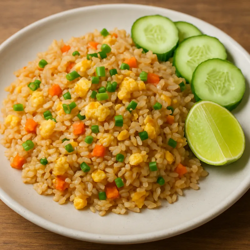 Khao Pad Gebratener Reis mit Ei