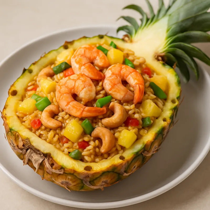 Khao Pad Sapparot (Gebratener Reis mit Ananas)