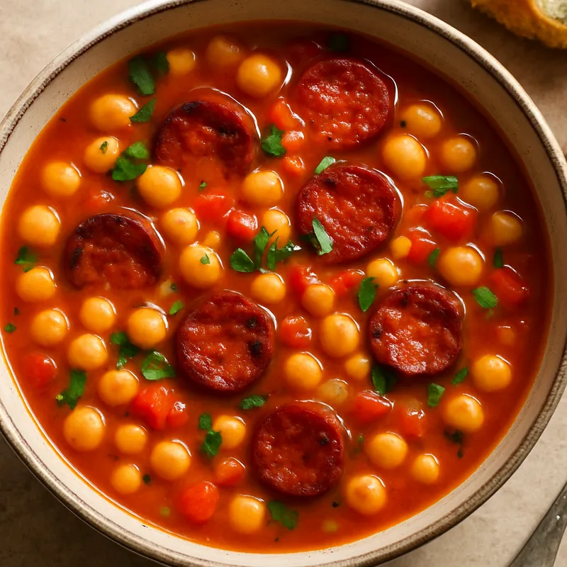 Kichererbsen-Chorizo-Suppe