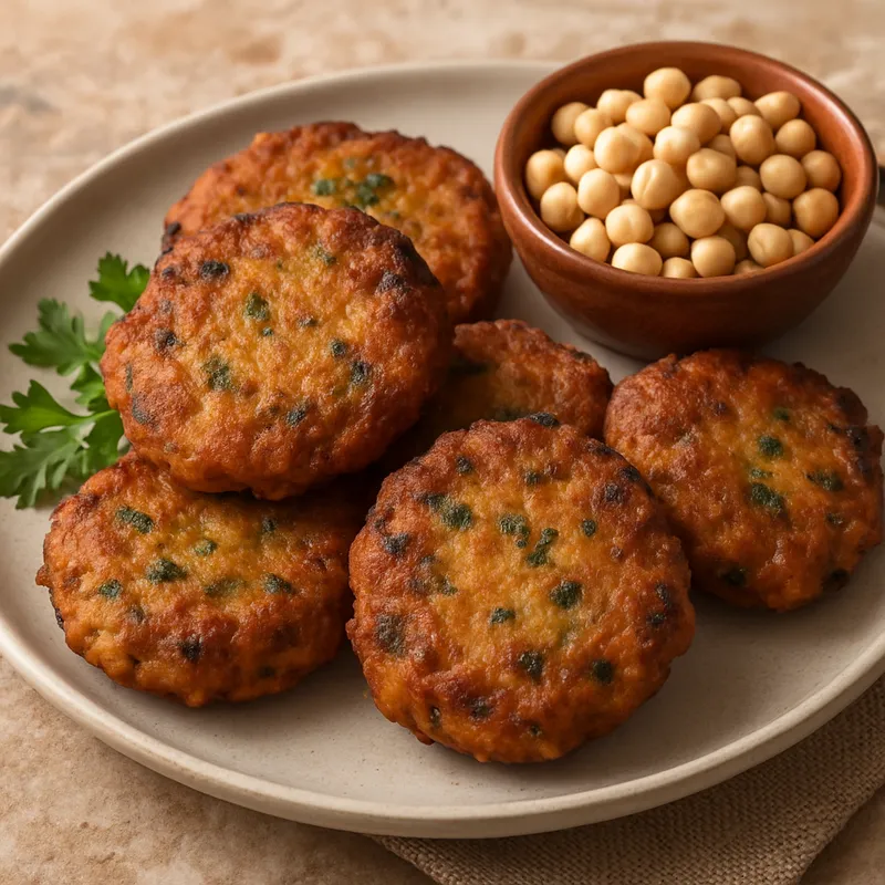 Kichererbsen-Fritter aus den Dodekanes (Pitaroudia)
