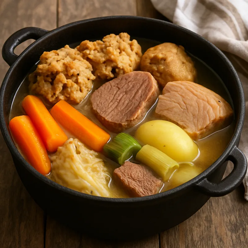Kig Ha Farz (Bretonischer Fleisch- und Kloßeintopf)