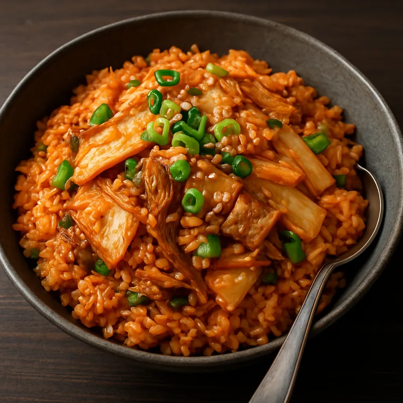 Kimchi-Gebratener Reis (Kimchi Chahan)