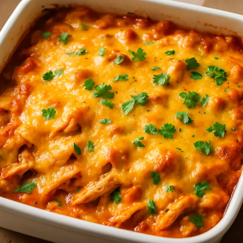 King Ranch Hühnchen-Auflauf
