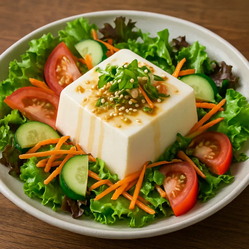 Kinugoshi Tofu Salat (Seidentofu Salat)