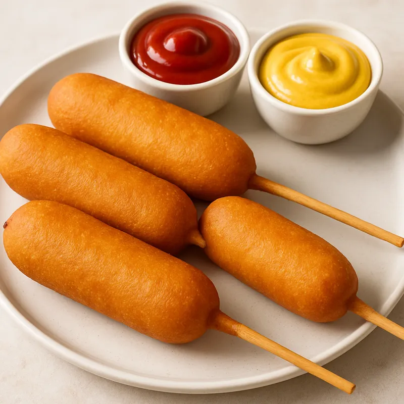 Klassische Corn Dogs