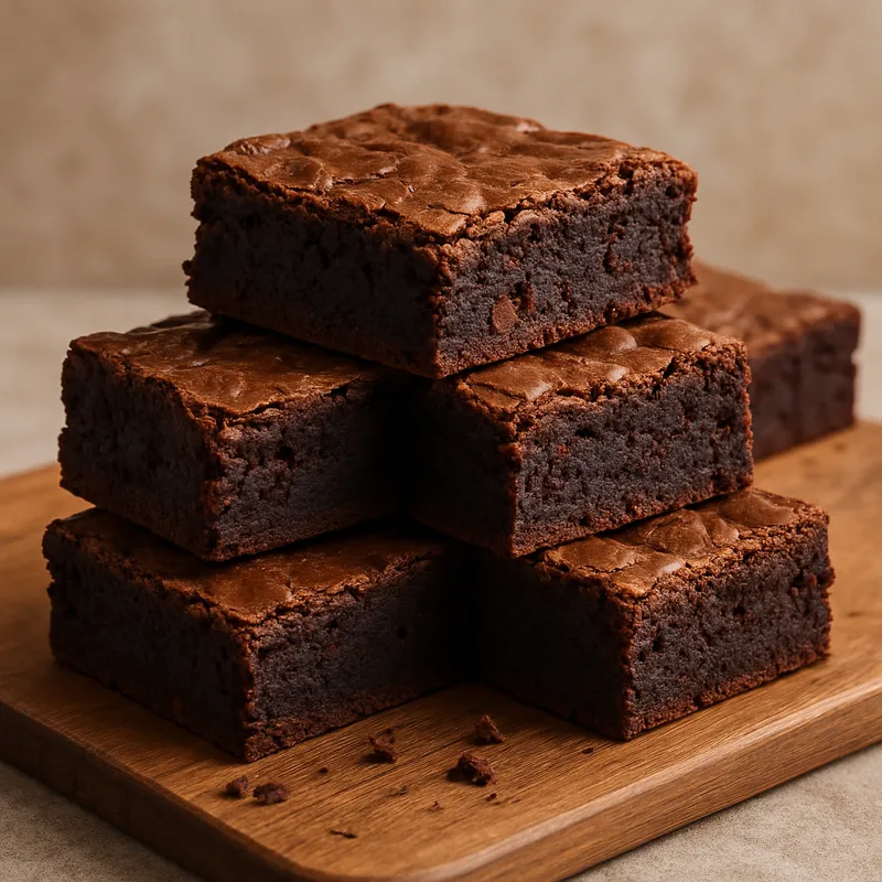 Klassische Fudge-Brownies