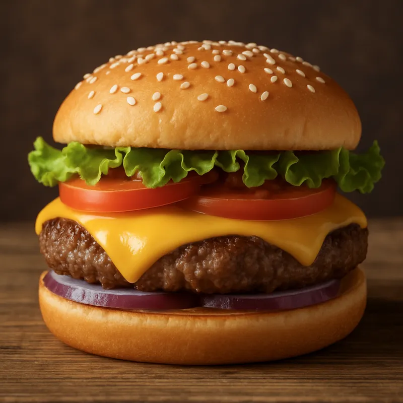 Klassischer Cheeseburger