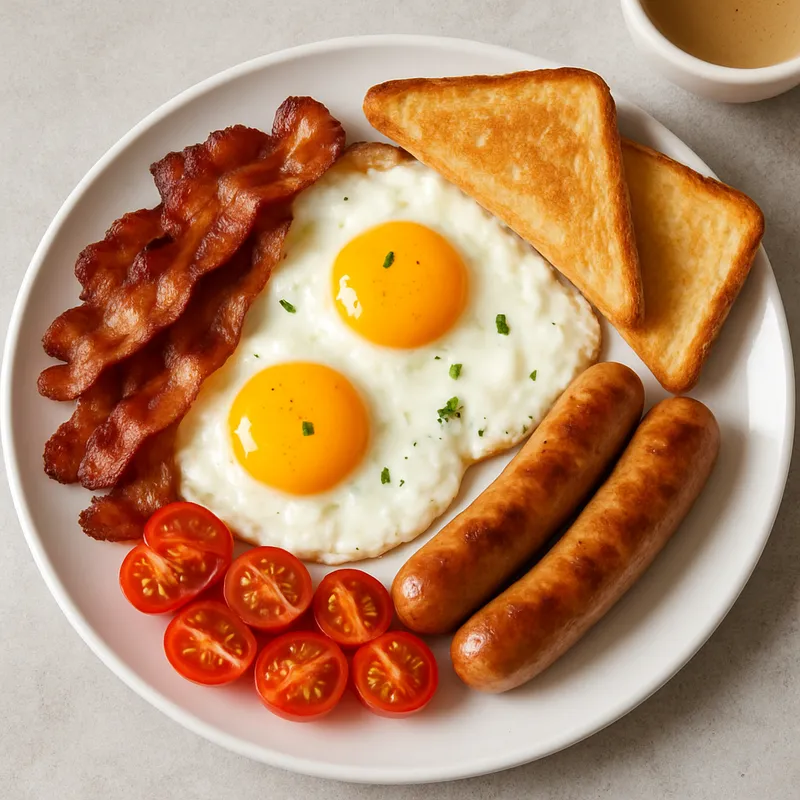Klassischer Frühstücksteller