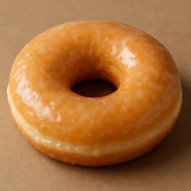 Klassischer glasierter Donut