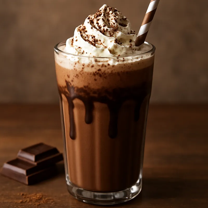 Klassischer Schokoladen-Milchshake