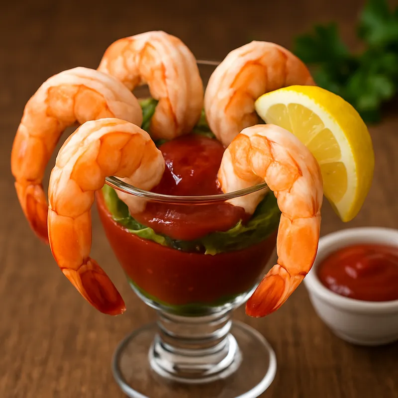 Klassischer Shrimp-Cocktail