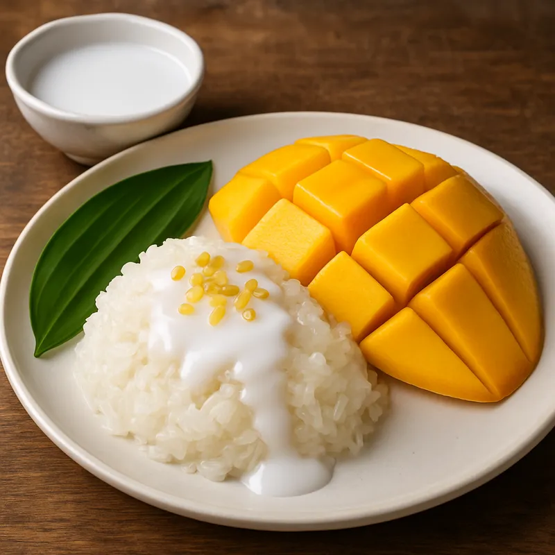 Klebreis mit Kokosmilch (Khao Niew Kati)