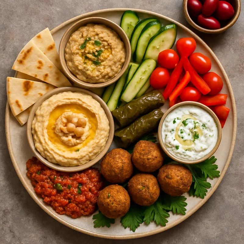 Kleinasiatische Flüchtlingsküche – Mezze-Platte