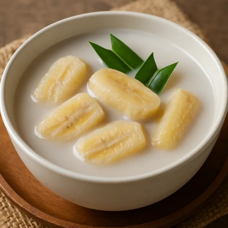 Kluay Buat Chi Nam Kati (Banane in warmer Kokosmilch)