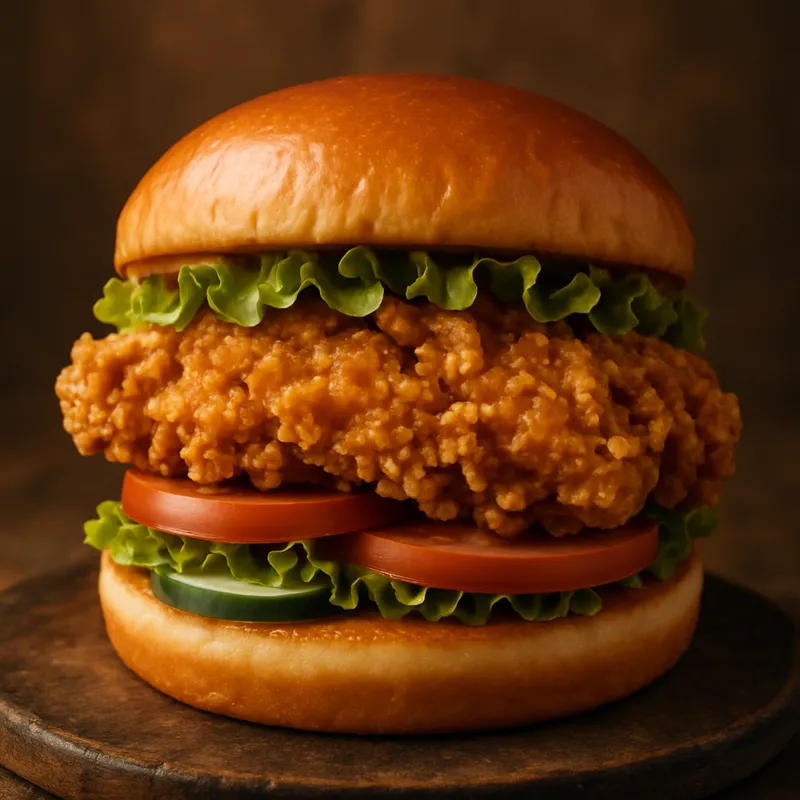 Knuspriger Fried-Chicken-Burger